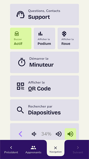 Panneau télécommande Kiplearn